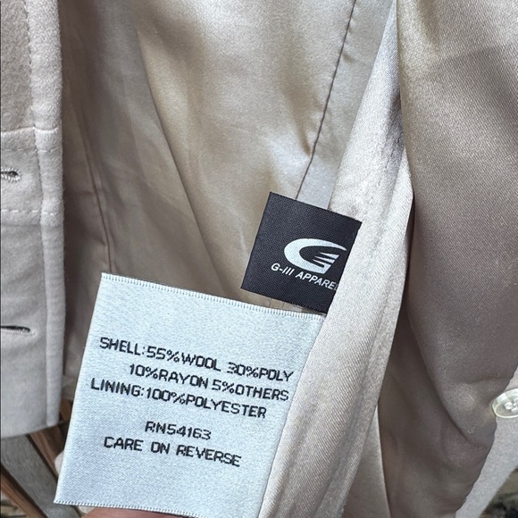 Kenneth Cole Wool Pea Coat Jacket Size 6/8 - Picture 5 of 7